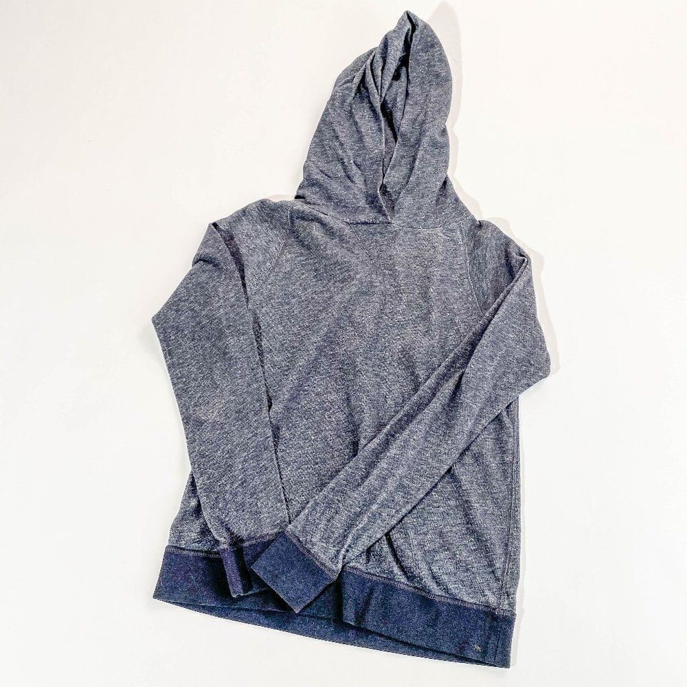 J.Crew classic cotton navy hooded sweatshirt